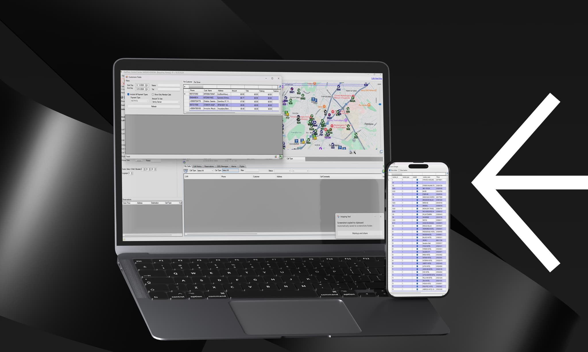 Dispatcher management console