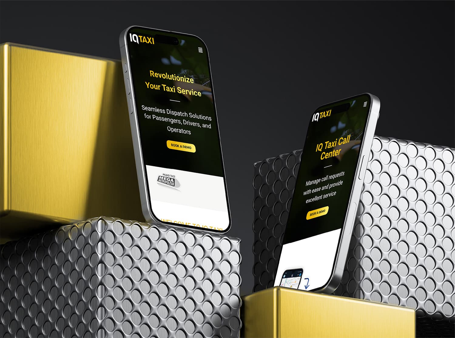 IQ Taxi responsive design and mobile digital presence
